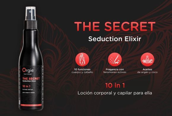 Женский лосьон с феромонами для тела и волос Orgie The Secret Seduction Elixir 10 in 1 (200 мл) картинка