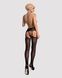 Сексуальні панчохи із поясом Obsessive Garter stockings S206 black, розмір S/M/L картинка 6
