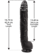 Фаллоимитатор реалистичный Doc Johnson Dick Rambone Cock Black (диаметр 6 см, длина 42 см) картинка 10