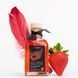Набор для массажа: съедобное разогревающее масло + перышко Orgie Sexy Therapy Strawberry, клубника (100 мл) картинка 1