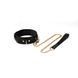 Ошейник с поводком Liebe Seele Boudoir Amor Collar with Leash Black картинка 1