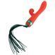 Вібратор-кролик з флогером LOCKINK SEVANDA Whip Vibrating Massage Wand Red&Green картинка 1
