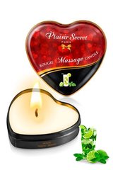 Масажна свічка сердечко Plaisirs Secrets Mojito Мохіто (35 мл) зображення