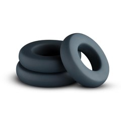 Набір ерекційних кілець Boners 3-Piece Hefty Cock Ring Set (діаметр 3 см, 3,5 см та 4 см) зображення