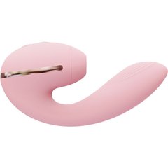 Вакуумный вагинально-клиторальный вибратор Kistoy Tina Mini Pink (диаметр 3,2 см) картинка