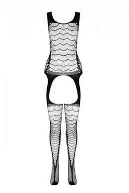Сітчастий бодістокінг із подвійним плетінням та підв'язками Casmir CA007, тілесний зображення
