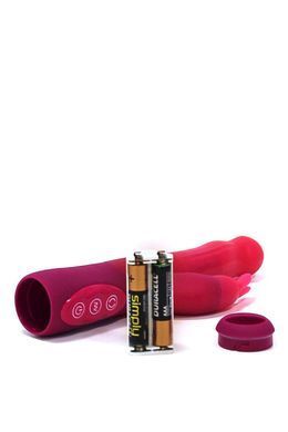 Вібратор - кролік Dorcel Baby Rabbit Pink (MD0555) з голівкою і кульками, які обертаються зображення
