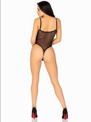 Боді-сітка Leg Avenue Cami bodysuit with thong Black, розмір S/M зображення