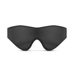 Кожаная маска на глаза на резинке Bedroom Fantasies Blindfold Elastic Band Black картинка