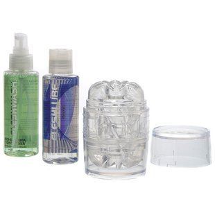 Мастурбатор + лубрикант + спрей по уходу Fleshlight Quickshot Vantage Value Pack картинка
