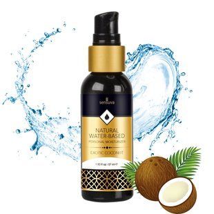 Лубрикант на водній основі їстівний Sensuva Natural Water-Based Exotic Coconut, кокос (57 мл) зображення