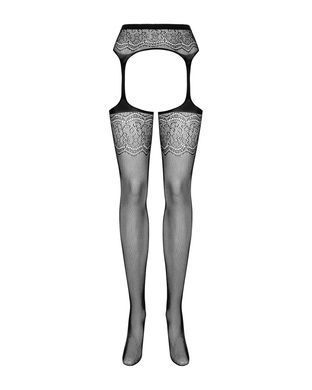 Сексуальные чулки с поясом Obsessive Garter stockings S207, размер S/M/L картинка