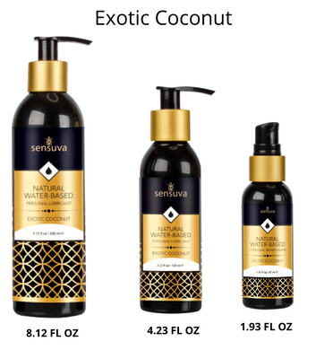Лубрикант на водной основе съедобный Sensuva Natural Water-Based Exotic Coconut, кокос (57 мл) картинка