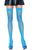 Панчохи у дрібну сітку Leg Avenue Nylon Fishnet Thigh Highs OS Neon Blue зображення