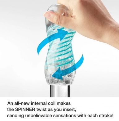 Мастурбатор с упругой спиралью Tenga Spinner 04 Pixel COOL EDITION (охлаждающий) картинка