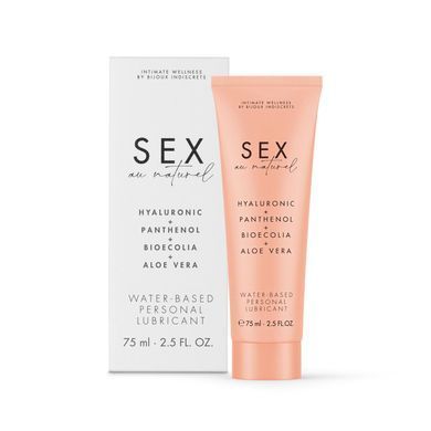 Лубрикант на водній основі Bijoux Indiscrets Sex au Naturel (75 мл) зображення
