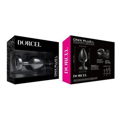 Металлическая анальная пробка Dorcel ONIX PLUG, размер L (диаметр 4,1 см) картинка