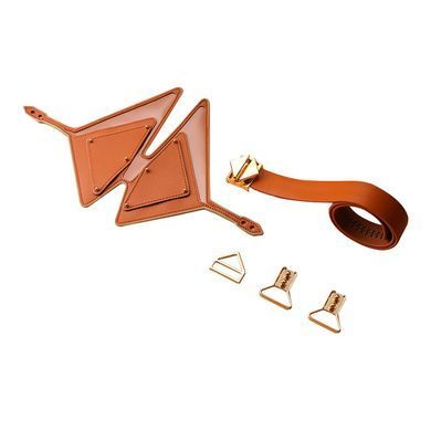 Маска на очі шкіряна LOCKINK Vixen Blindfold Brown Set зображення