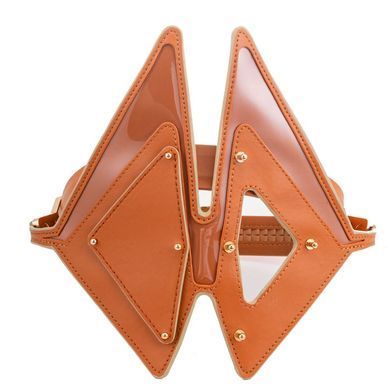 Маска на очі шкіряна LOCKINK Vixen Blindfold Brown Set зображення