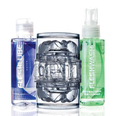 Мастурбатор + лубрикант + спрей для догляду Fleshlight Quickshot Vantage Value Pack зображення