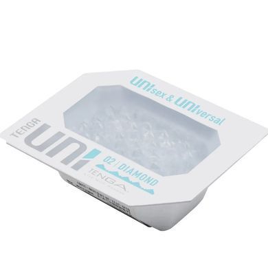 Мини-мастурбатор Tenga UNI Diamond, бриллиантовый (с пирамидками) картинка