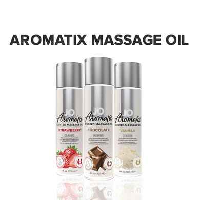Натуральна масажна олія System JO Aromatix Massage Oil Chocolate, шоколад (120 мл) зображення