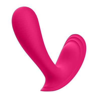 Смарт-вибратор в трусики вагинально-клиторальный Satisfyer Top Secret Pink (діаметр 3 см) картинка