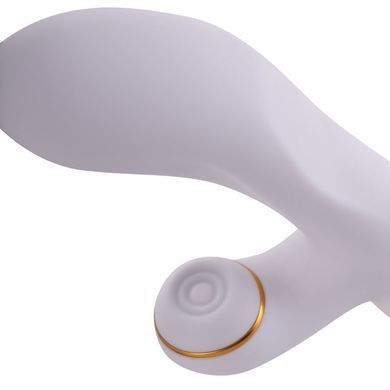 Вибратор-кролик с флогером LOCKINK SEVANDA Whip Vibrating Massage Wand White&Golden картинка