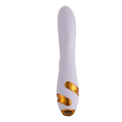 Вибратор-кролик с флогером LOCKINK SEVANDA Whip Vibrating Massage Wand White&Golden картинка