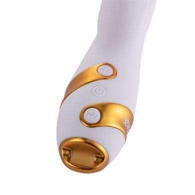 Вибратор-кролик с флогером LOCKINK SEVANDA Whip Vibrating Massage Wand White&Golden картинка