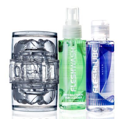Мастурбатор + лубрикант + спрей для догляду Fleshlight Quickshot Vantage Value Pack зображення