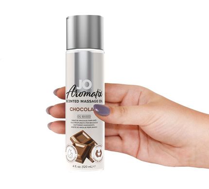 Натуральна масажна олія System JO Aromatix Massage Oil Chocolate, шоколад (120 мл) зображення