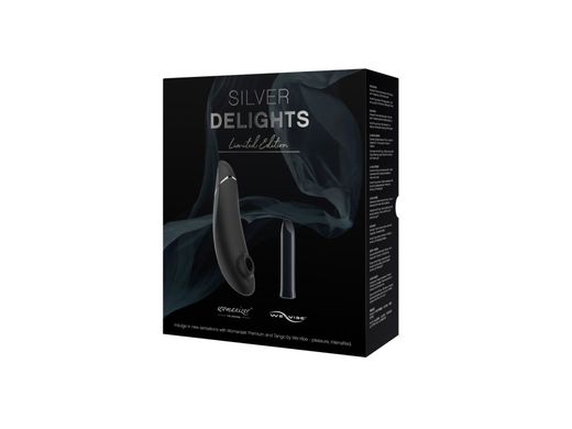 Преміальний подарунковий набір Silver Delights Collection: Womanizer Premium та We-Vibe Tango зображення