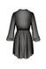 Пеньюар із ажурним декором Passion AMBERLY PEIGNOIR black, розмір L/XL картинка 4