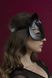 Шкіряна маска кішечки Feral Feelings Catwoman Mask, чорна картинка 3