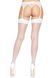 Чулки в мелкую сетку Leg Avenue Nylon Fishnet Thigh Highs OS Neon Blue картинка 2