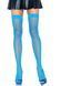 Чулки в мелкую сетку Leg Avenue Nylon Fishnet Thigh Highs OS Neon Blue картинка 1