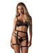 Сексуальный комплект с гартерами Obsessive Blomentis 3-pcs set, размер XS/S картинка 1