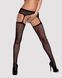 Сексуальные чулки с поясом Obsessive Garter stockings S207, размер S/M/L картинка 1