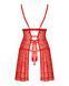 Еротична сорочка + трусики Obsessive Claussica Red, розмір XS/S картинка 4
