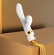 Вибратор-кролик с флогером LOCKINK SEVANDA Whip Vibrating Massage Wand White&Golden картинка 13