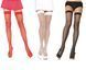 Чулки в мелкую сетку Leg Avenue Nylon Fishnet Thigh Highs OS Neon Blue картинка 7