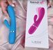 Гнучкий вібратор-кролик на батарейках Liebe Bend It Plus Ocean Blue (діаметр 3,1 см) картинка 13