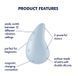 Вібратор кліторальний Satisfyer Dew Drop Blue картинка 8