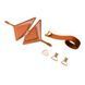 Маска на очі шкіряна LOCKINK Vixen Blindfold Brown Set картинка 6
