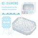 Мини-мастурбатор Tenga UNI Diamond, бриллиантовый (с пирамидками) картинка 2