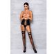 Пояс-корсет із екошкіри зі шнурівкою + стрінги Passion Celine Set black, розмір L/XL картинка 6