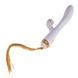 Вибратор-кролик с флогером LOCKINK SEVANDA Whip Vibrating Massage Wand White&Golden картинка 1