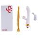 Вибратор-кролик с флогером LOCKINK SEVANDA Whip Vibrating Massage Wand White&Golden картинка 2