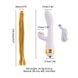 Вибратор-кролик с флогером LOCKINK SEVANDA Whip Vibrating Massage Wand White&Golden картинка 9
